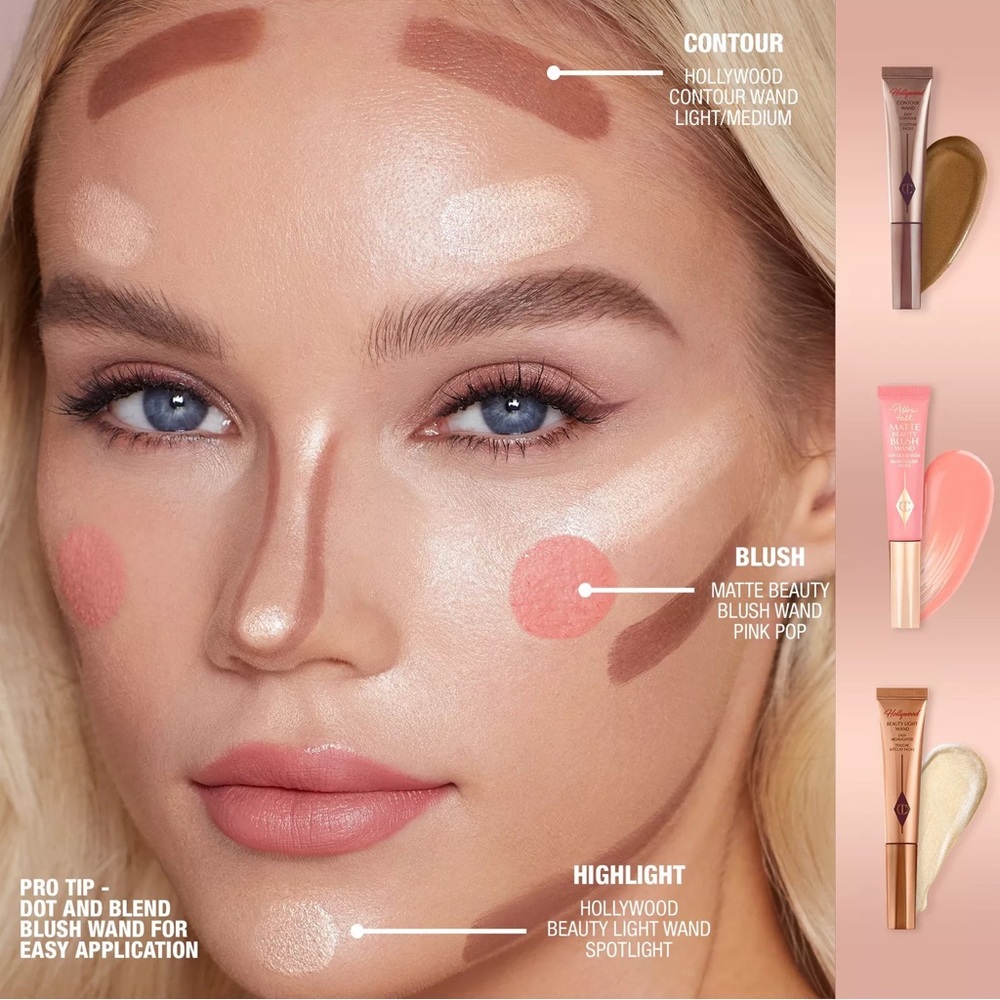 Charlotte Tilbury ‘Pillow Talk Dream Pop’ Matte Beauty Blush Wand - Picture 4 of 9